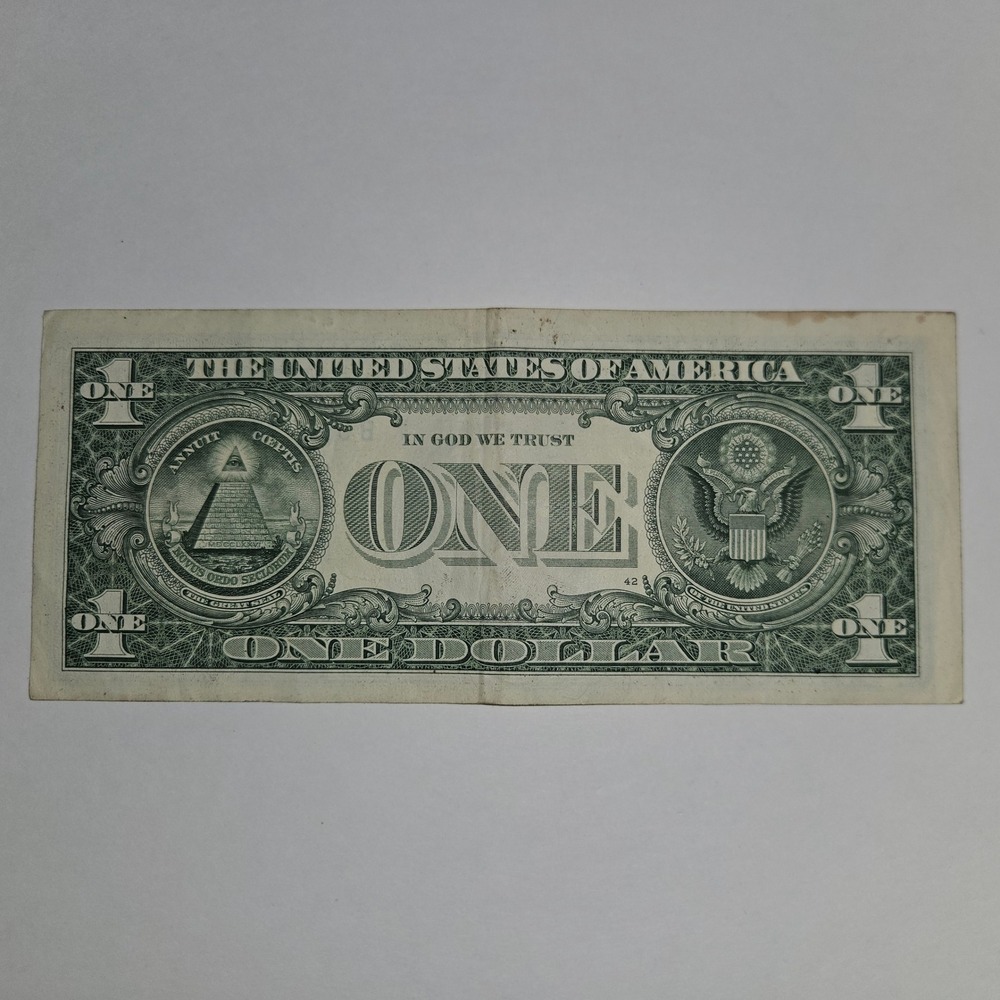 2017A One Dollar Bill Lucky 7's and Star Note B09077705* FRB New York (B327) - Picture 3 of 4